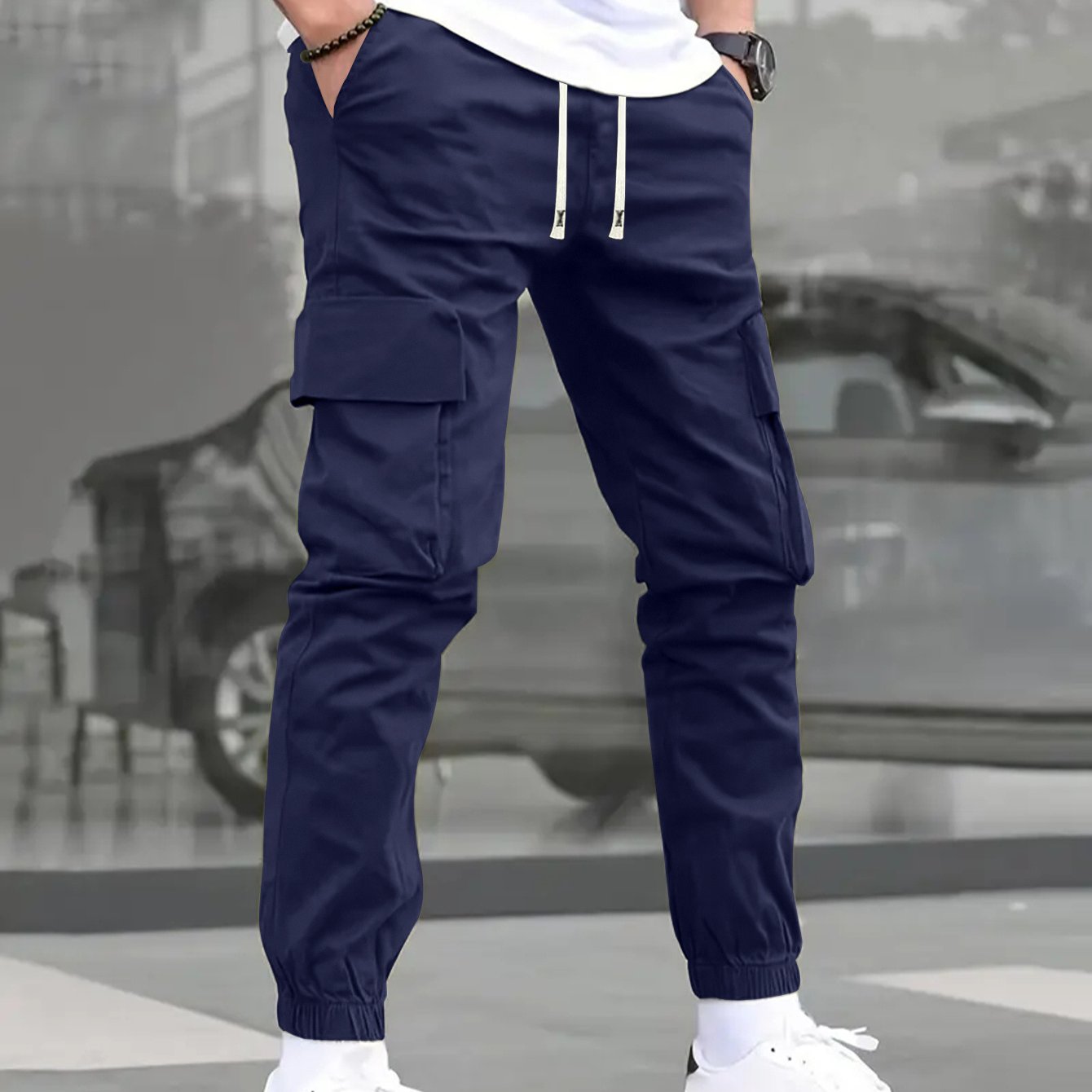 1-counts urban-style simple Men's trendy brand comfortable outdoor commuting cuffed pants, with a European trendy sense, stylish and cool, and multi-functional work pants.