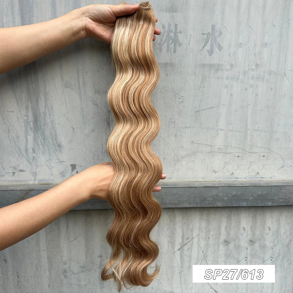 26"/30" Body Wave Bundles Soft Natural Synthetic Bio Human-Like Hair Extensions Heat Resistant Long Wavy Hair Weave Bundles