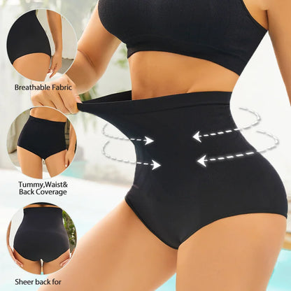 Slimming High Waist Tummy Control Panties Women Briefs Panty Shaper Slimming Underwear Butt Lifter Belly Shaping Body Shapewear