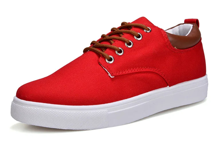 Brand Breathable Male Canvas Sneakers for Men Big Size 46 47 48