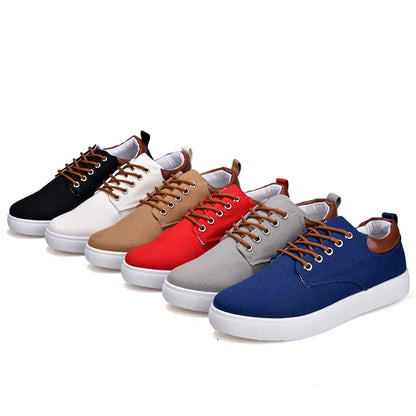 Brand Breathable Male Canvas Sneakers for Men Big Size 46 47 48