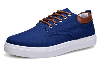 Brand Breathable Male Canvas Sneakers for Men Big Size 46 47 48