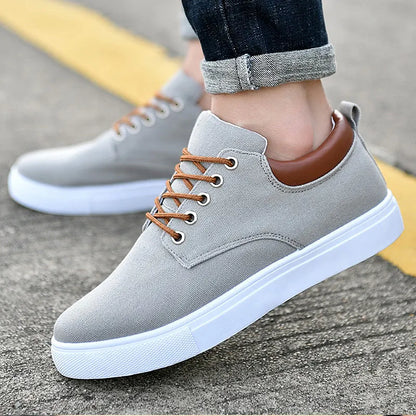 Brand Breathable Male Canvas Sneakers for Men Big Size 46 47 48