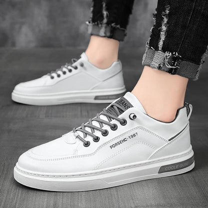 Original Men Casual Shoes Breathable White Sneakers Fashion Driving Walking Tennis Shoes for Male Skate Flats