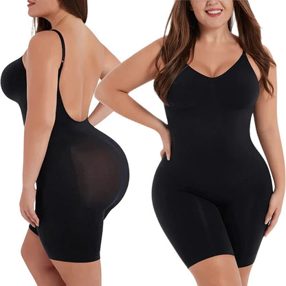 Comfort Seamless Bodysuit Printed Plus Size Tummy Control Shapewear Flat Belly Slimming Underwear Full Body Shaper Corset Women