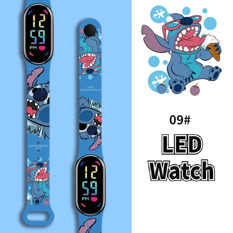 Stitch Children Watches Girls Waterproof Sport Touch Screen Watch for Women Waterproof Digital Clock Bracelet Gifts