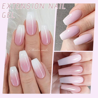 UR SUGAR Acrylic UV Gel Extension Nail Gel Kit Nude Glitter Color Fast Building Gel Nail Polish All For Manicure Nail Art Design