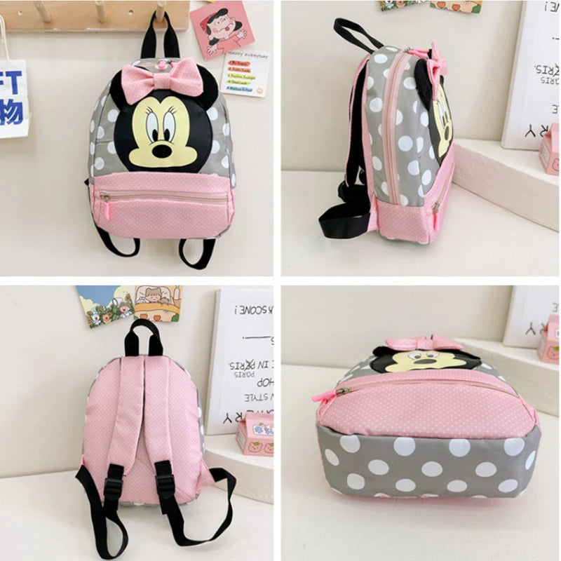 Disney Cartoon Backpack For Baby Boys Girls Minnie Mickey Mouse Children Lovely Schoolbag Kindergarten Schoolbag Kids Gift