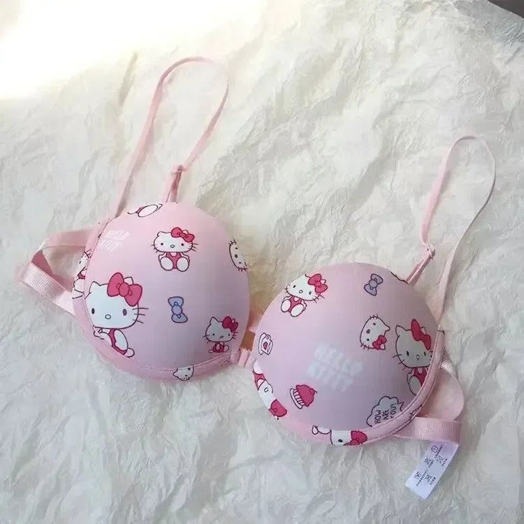 Comic underwear, bra and panties gift for young girls