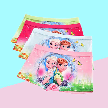 2pcs/Bag New Girl Underwear Anna and Elsa princess Cartoon Children knickers Girl Underpants Kids Panties Panty Briefs 2-7Years