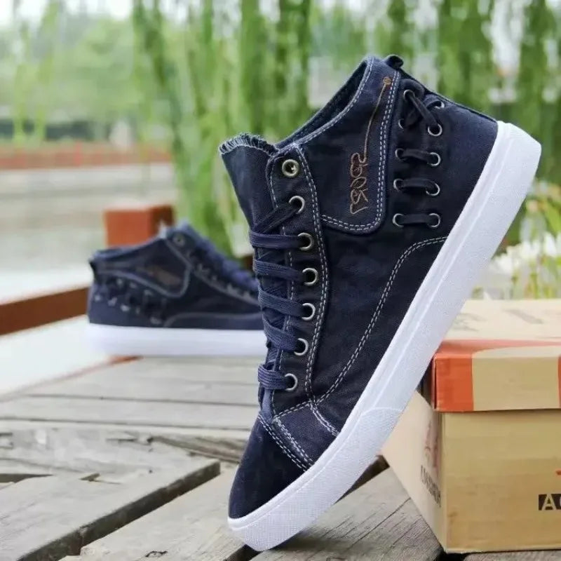 Casual High Top Shoes for Men  New Comfortable Trend Male Vulcanized Shoes Tenis Masculino