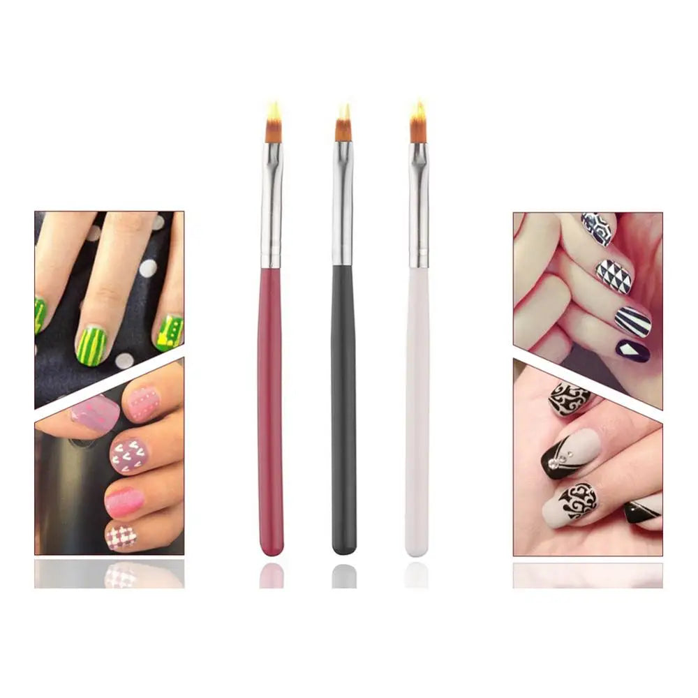 UV Gel Gradient Painting Pen Drawing Brush Plastic Handle Manicure Nail Art Tool Nail Brushes Drawing Pen Manicure Tools