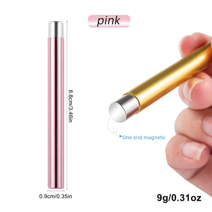 1PC Cat Eye Nail Magnetic Stick Cylindrical Magnet for Cat Eye UV Gel Polish Snowlight Glitter Effect Tools Manicure Design Tool