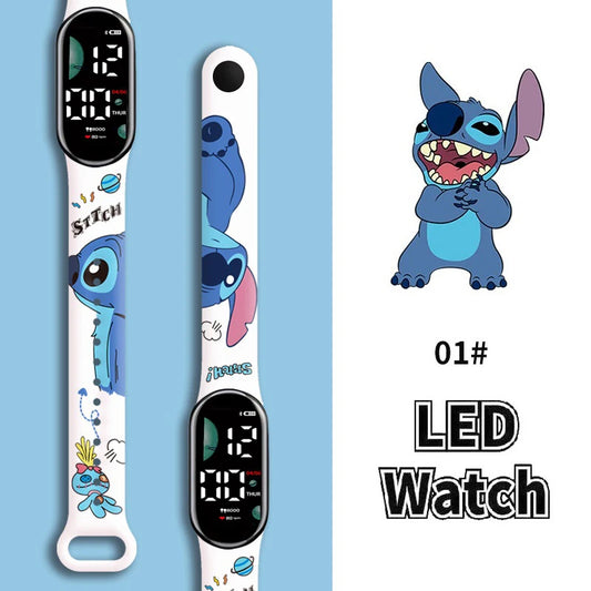 Stitch Children Watches Girls Waterproof Sport Touch Screen Watch for Women Waterproof Digital Clock Bracelet Gifts