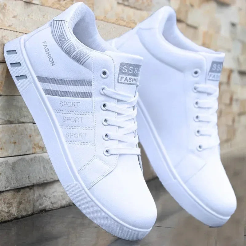 Men's White Breathable Casual Shoes