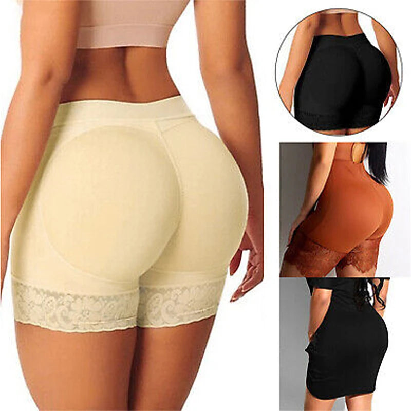 Women's Underwear Fake Buttock Body Shaper Padded Seamless Panties Panty Sexys Hip Enhancer High Waist Tummy Control Short