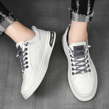 Original Men Casual Shoes Breathable White Sneakers Fashion Driving Walking Tennis Shoes for Male Skate Flats