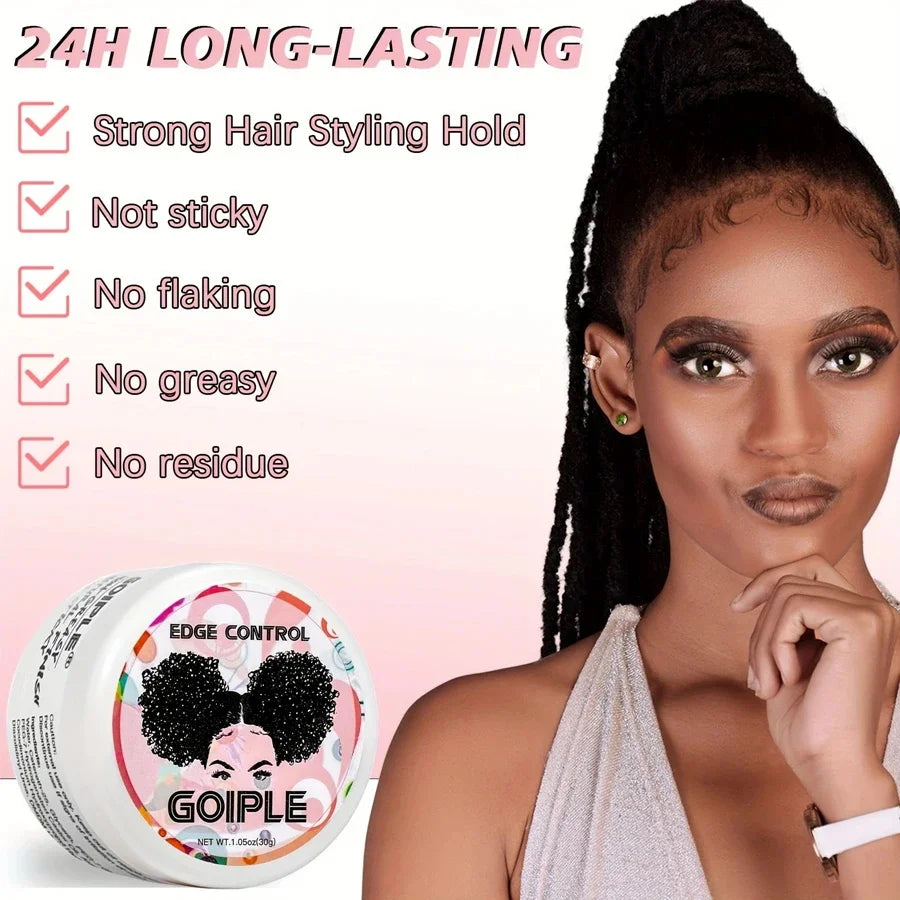 Lace Wig Adhesive Control Wax 5pcs Strong Waterproof Glue for Wigs Front Bonding Taming Flyaway Hair Pomade with Brush Hairband