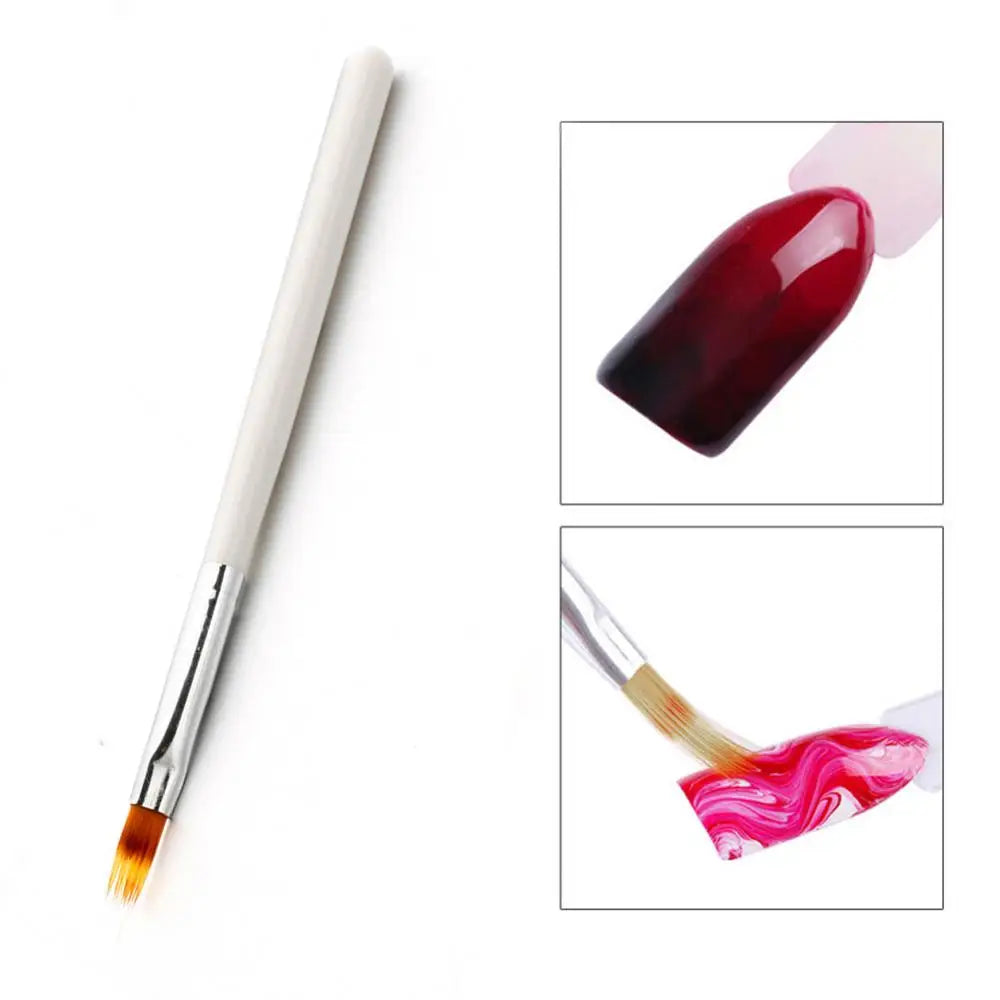 UV Gel Gradient Painting Pen Drawing Brush Plastic Handle Manicure Nail Art Tool Nail Brushes Drawing Pen Manicure Tools