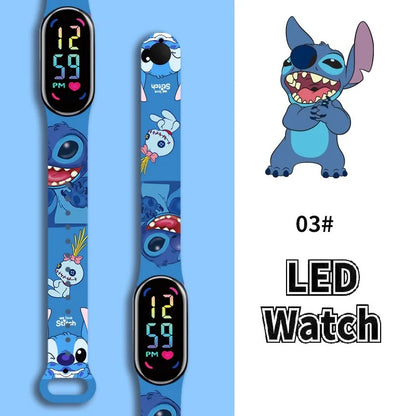 Stitch Children Watches Girls Waterproof Sport Touch Screen Watch for Women Waterproof Digital Clock Bracelet Gifts