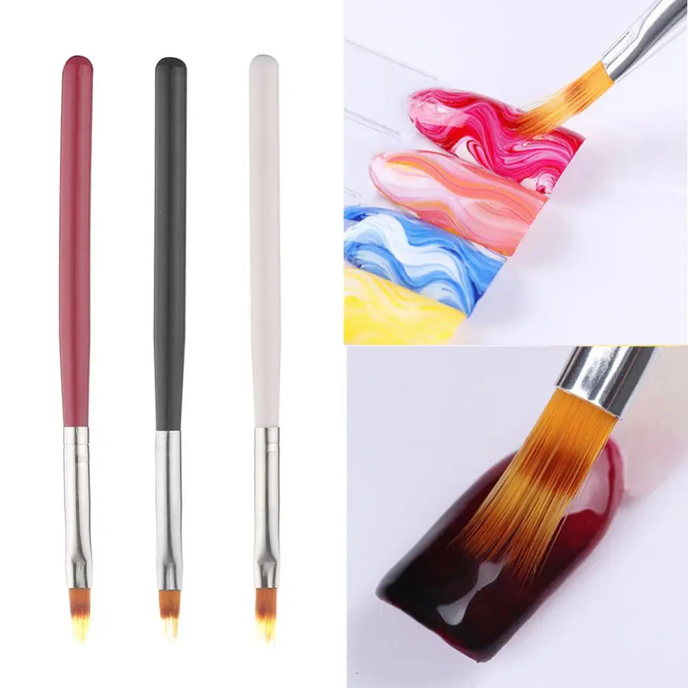 UV Gel Gradient Painting Pen Drawing Brush Plastic Handle Manicure Nail Art Tool Nail Brushes Drawing Pen Manicure Tools