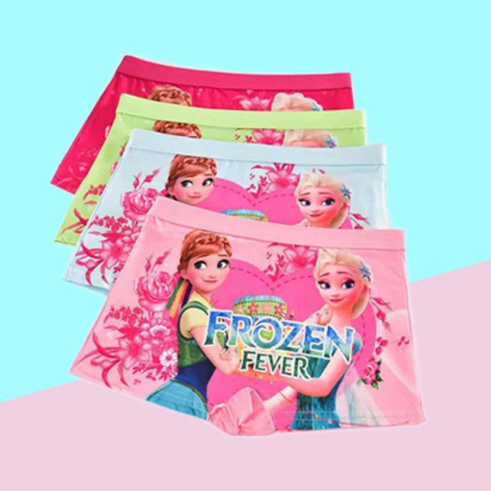 2pcs/Bag New Girl Underwear Anna and Elsa princess Cartoon Children knickers Girl Underpants Kids Panties Panty Briefs 2-7Years