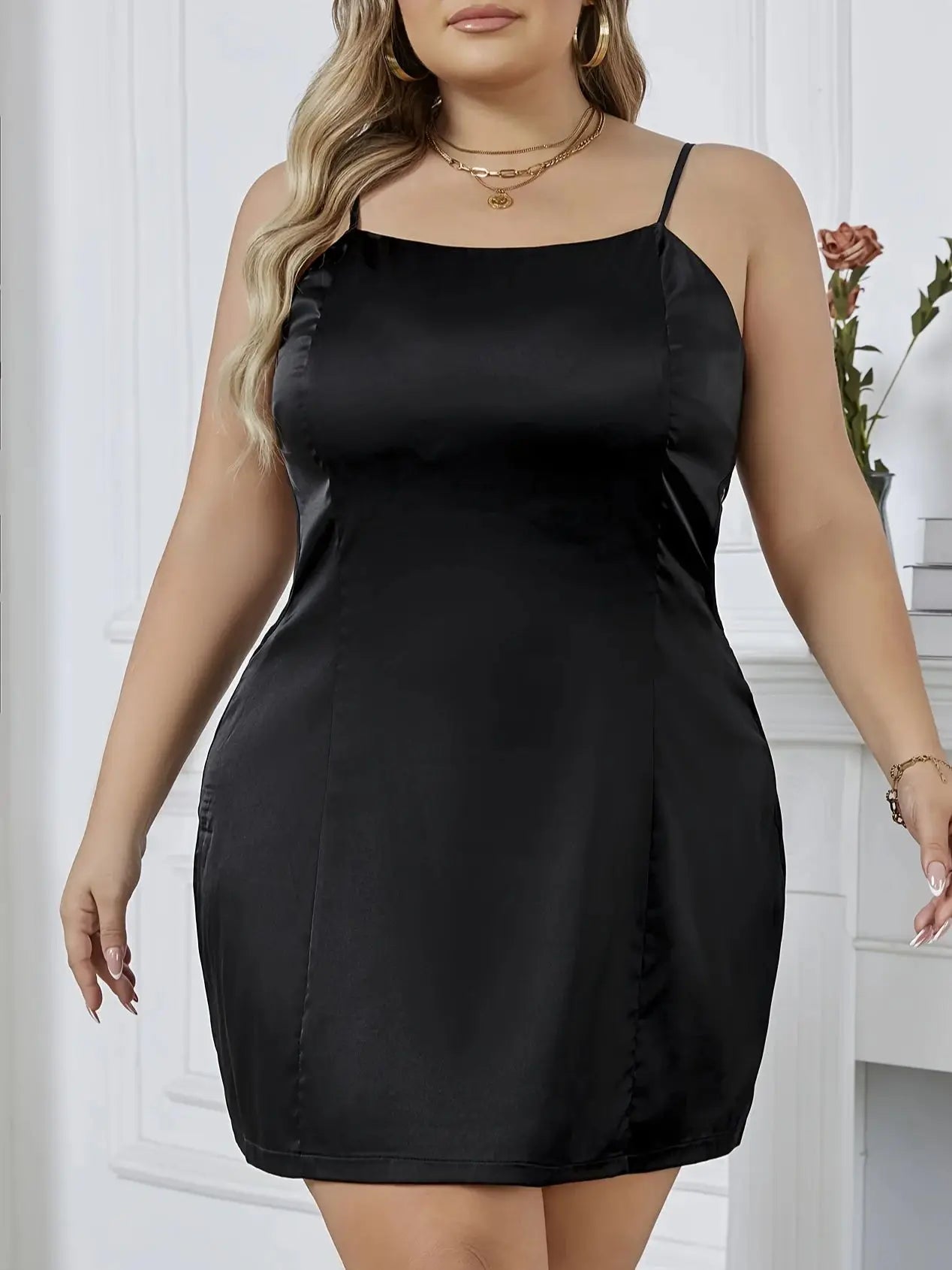 Plus size spring/summer sexy skinny halter dress side waist hollow design sexy charming can be worn outside and matched inside