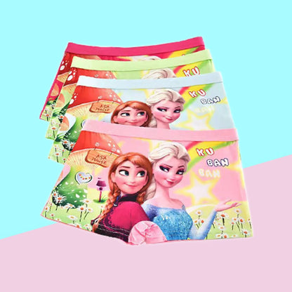 2pcs/Bag New Girl Underwear Anna and Elsa princess Cartoon Children knickers Girl Underpants Kids Panties Panty Briefs 2-7Years