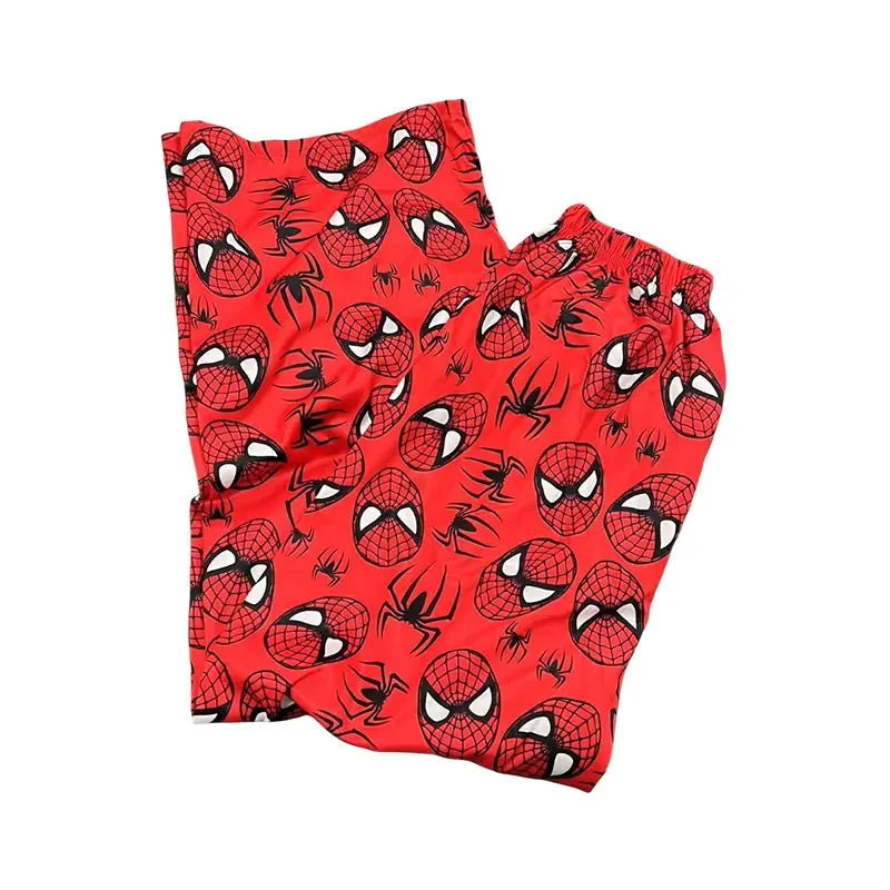 Loose pajama pants with funny Japanese tv anime design