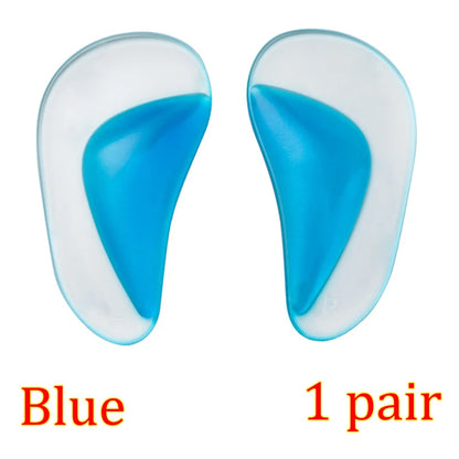 Silicone Orthopedic Insoles Flat Foot Arch Support Insert Pad Corrector Shoe Cushion Gel Valgus Correction Plantar Fasciitis Pad