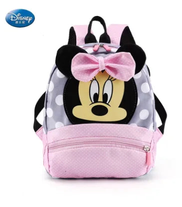 Disney Cartoon Backpack For Baby Boys Girls Minnie Mickey Mouse Children Lovely Schoolbag Kindergarten Schoolbag Kids Gift