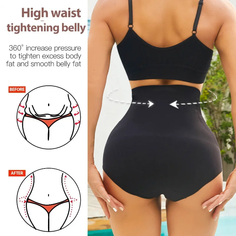 Slimming High Waist Tummy Control Panties Women Briefs Panty Shaper Slimming Underwear Butt Lifter Belly Shaping Body Shapewear