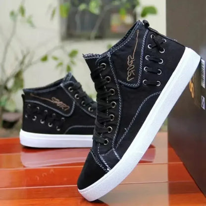 Casual High Top Shoes for Men  New Comfortable Trend Male Vulcanized Shoes Tenis Masculino